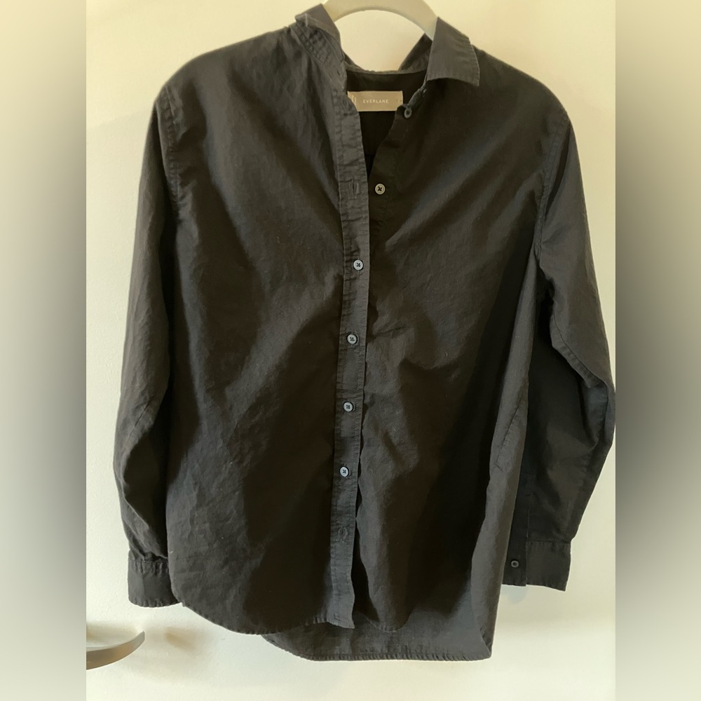 EVERLANE Must Have Shirt in Silky Cotton Size 2